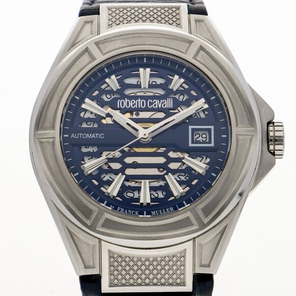 Roberto Cavalli by Franck Muller Watches 1G106 Stainless Steel/leather/ - Picture 1 of 7